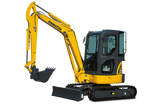 Komatsu PC35MR-3 миниэкскаваторы