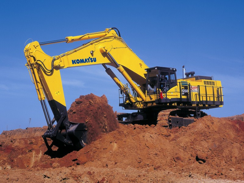 Komatsu PC1250-8 шынжыр табанды экскаваторы (кері күрегі бар)