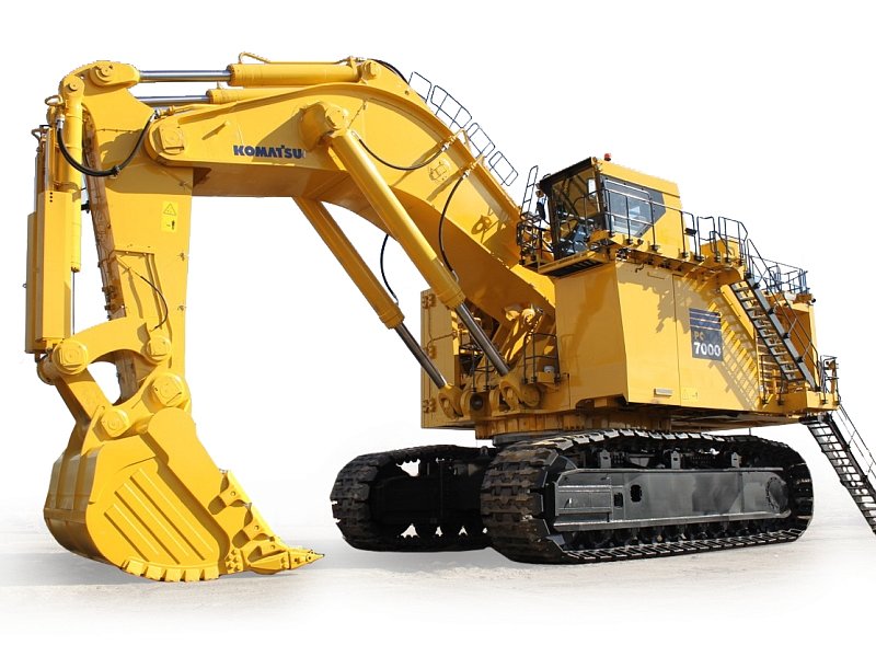 Komatsu PC8000-6, Е-6 шынжыр табанды экскаваторы (кері күрегі бар)