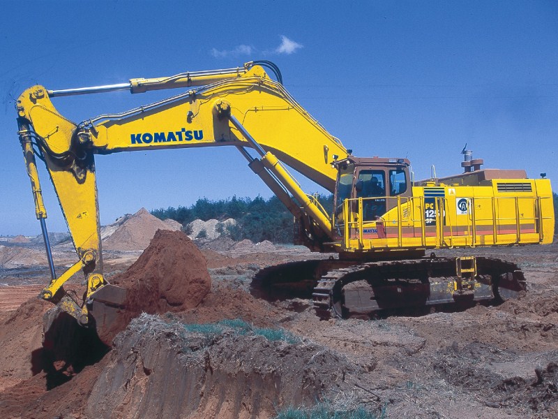 Komatsu PC1250-8 шынжыр табанды экскаваторы (кері күрегі бар)