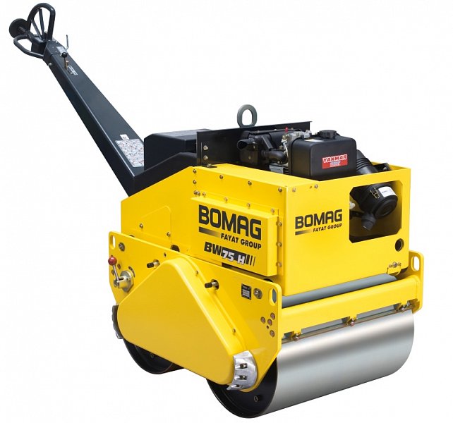 Бірге жөнелтілетін Bomag BW 75 H қосбілікті дірілаунағы