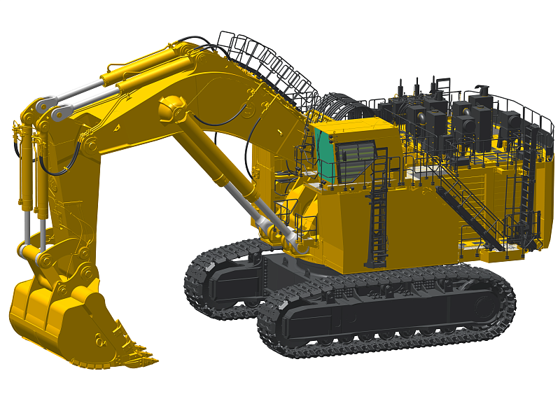 Komatsu PC7000 шынжыр табанды экскаваторы (кері күрегі бар)