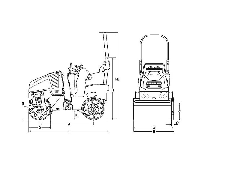 Bomag BW 90 SC-5 жеңіл біріктірілген тандемді аунағы