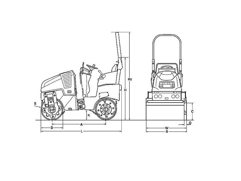 Bomag BW 100 SC-5 жеңіл біріктірілген тандемді аунағы