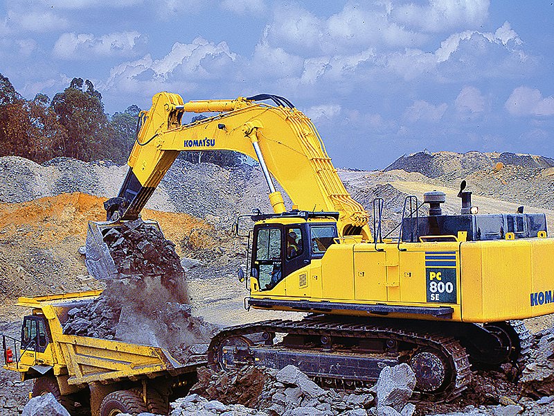 Гусеничный экскаватор Komatsu PC800SE-8 (с обратной лопатой)