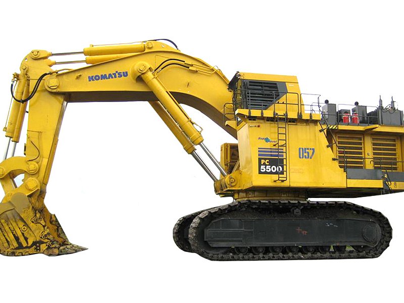 Komatsu PC5500-6, Е-6 шынжыр табанды экскаваторы (кері күрегі бар)