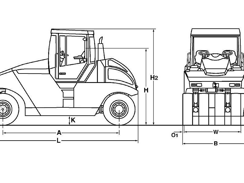 Bomag BW 27 RH пневмодөңгелекті аунағы (Қытайда жасалған)